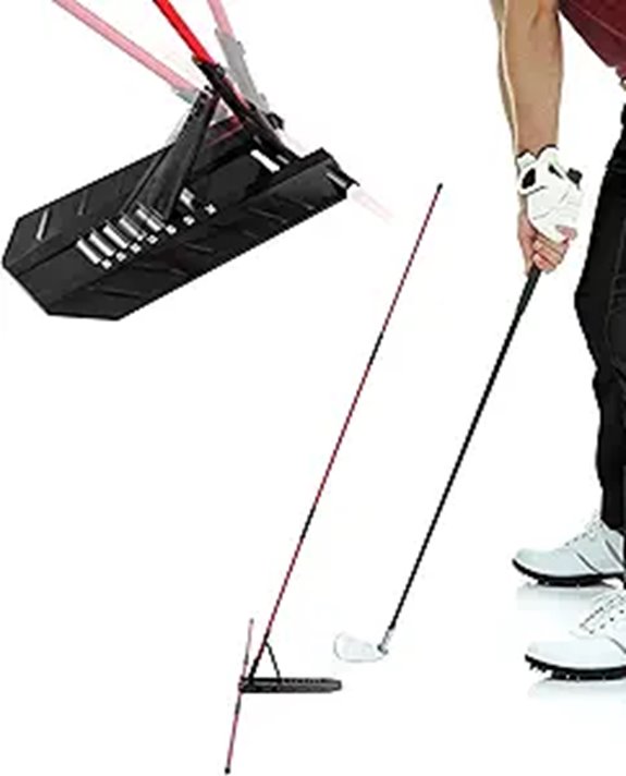 Golf Swing Trainer and Alignment Stick Set