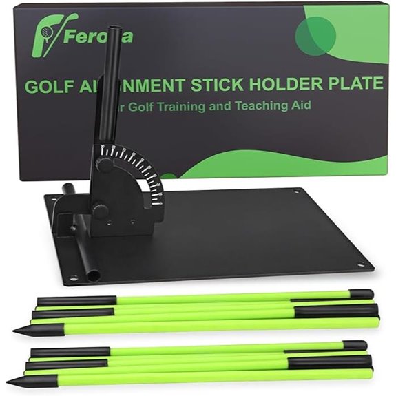 Feroca Golf Alignment Stick Holder & Swing Trainer