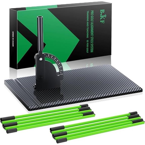 BKF Golf Alignment Sticks & Angle Holder Set