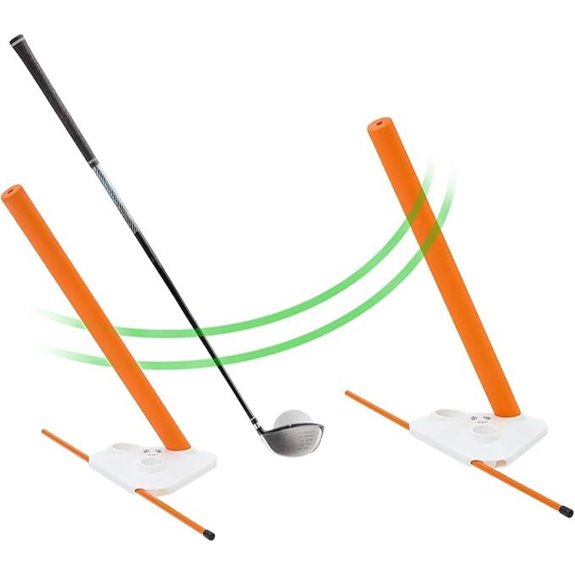Golf Swing Training Aid: Alignment Discs & Rods