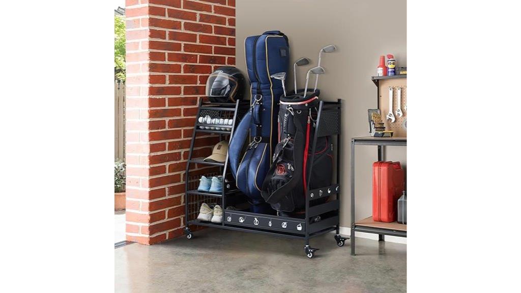 golf bag garage organizer