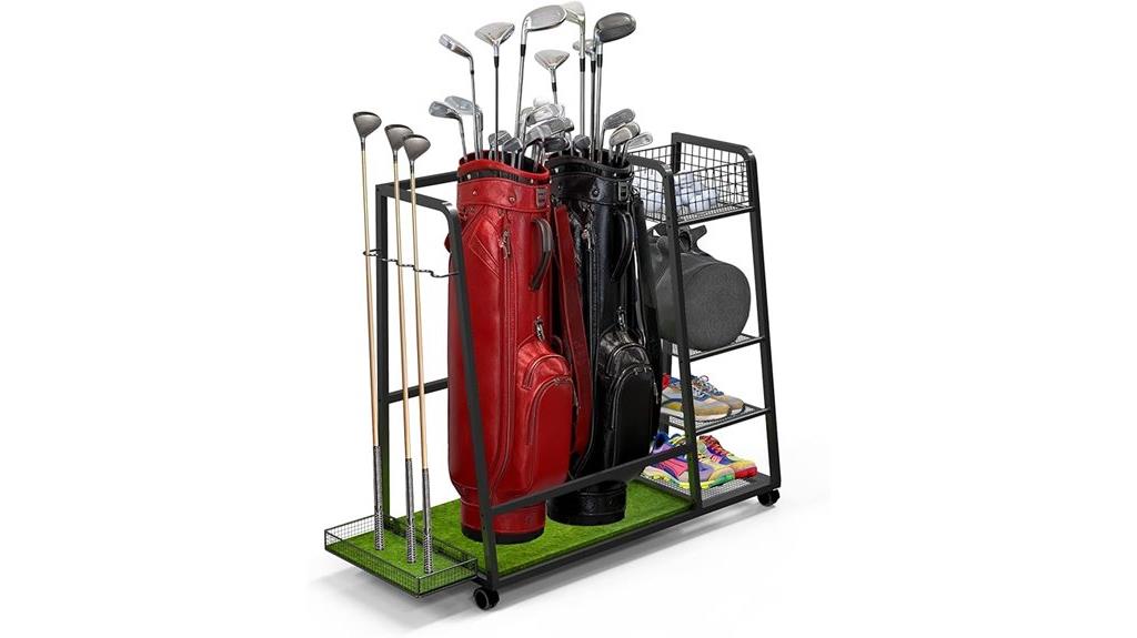 golf bag garage storage