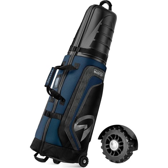 OutdoorMaster Golf Travel Bag with Wheels and Hard Case