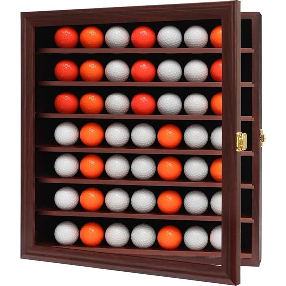 Golf Ball Display Case with UV Protection Acrylic Door
