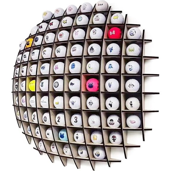 Golf Ball Display Case Holds 78 Balls Collector's Choice