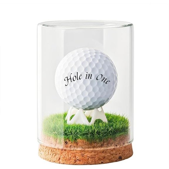 Rocalt Golf Ball Display Case with Turf and Cork