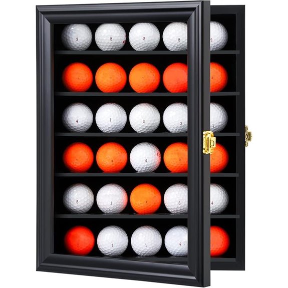 KCRasan Golf Ball Display Case with Glass Door