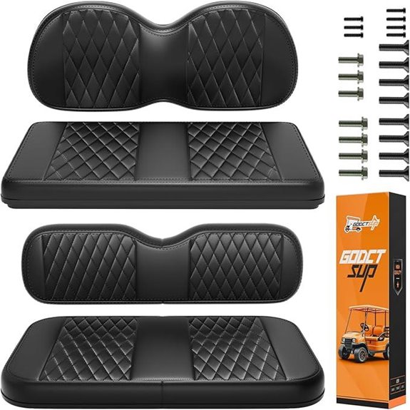 Golf Cart Seat Replacement Cushion Kit (4 Pieces)