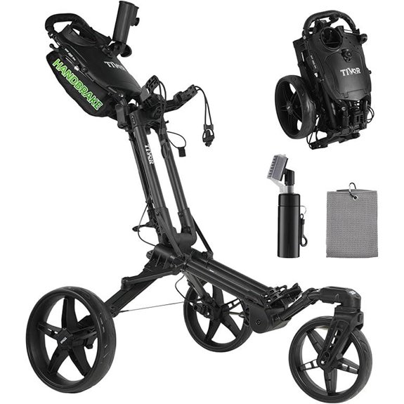 Tivor Golf Push Cart with 360° Rotating Wheels
