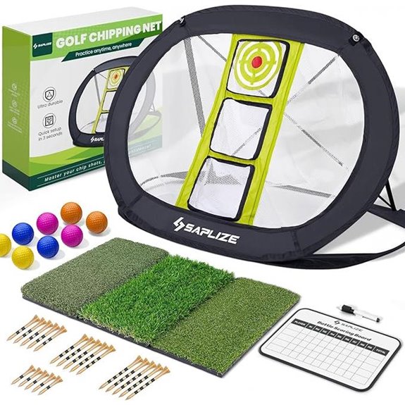 SAPLIZE Golf Chipping Net Set with Target and Accessories