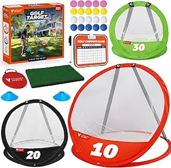 Vitality Sports Golf Chipping Net Set with Targets