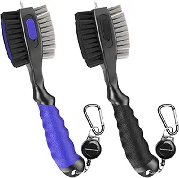 THIODOON 2 Pack Golf Club Brush with Retractable Spike