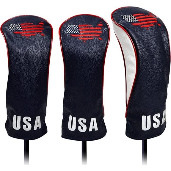 USA Golf Leather Head Covers for Drivers & Fairways
