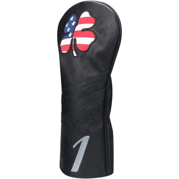 Craftsman Golf US Flag Clover Leather Headcovers