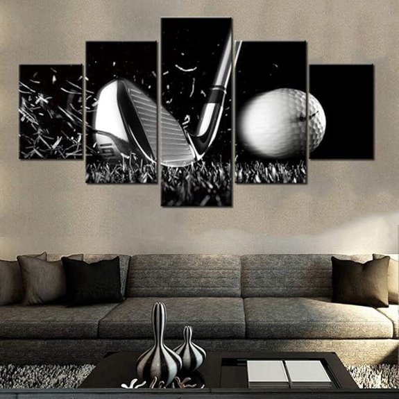 Golf Course Wall Art 5-Piece Canvas Prints