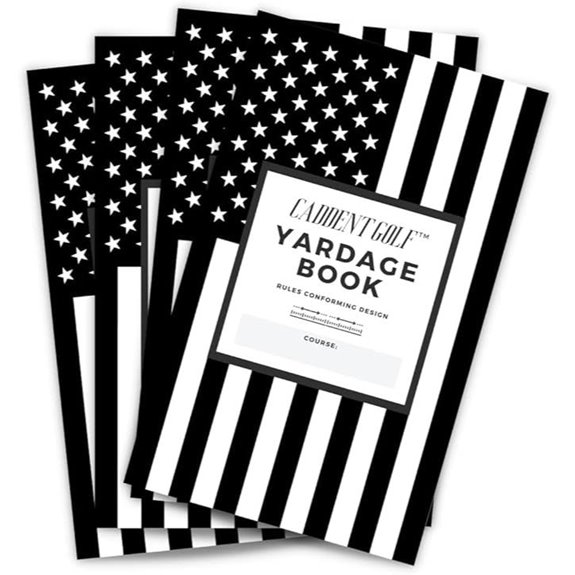 Golf Yardage Log Book (4 Pack)