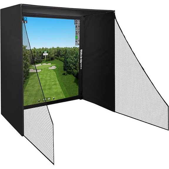 golf enclosure with impact net
