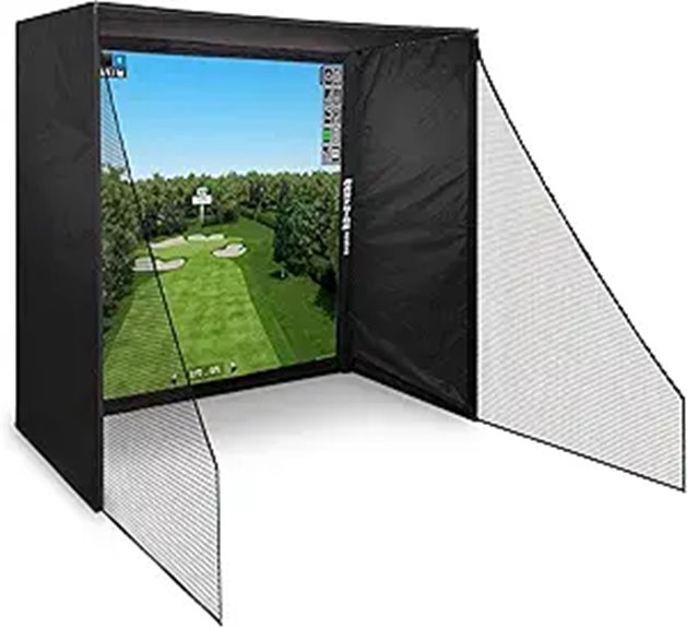 golf enclosure with netting