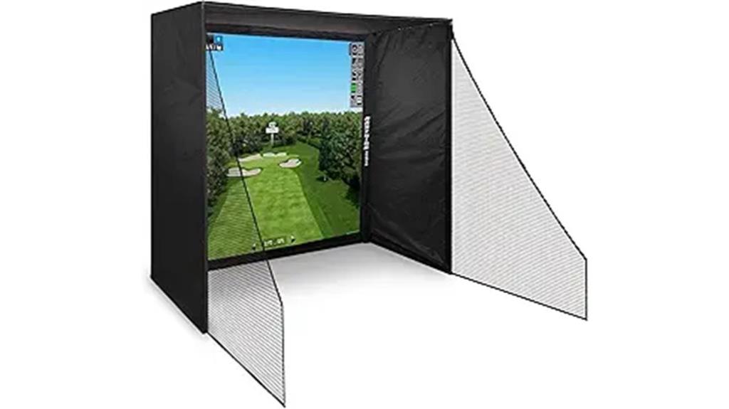 golf enclosure with netting