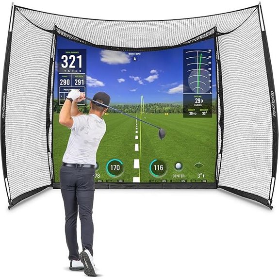 GoSports 10x8 ft Golf Practice Hitting Net