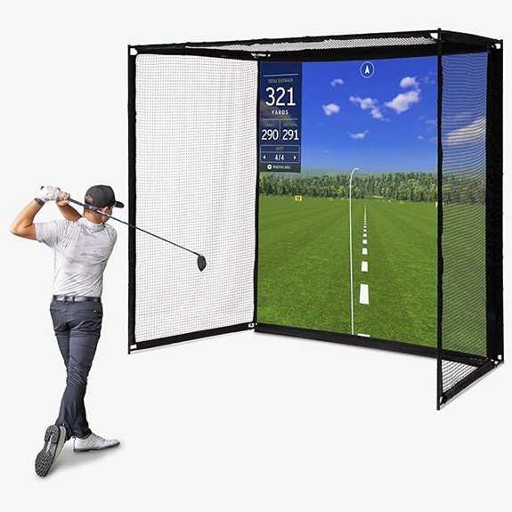 GoSports 8x8 ft Golf Hitting Net with Impact Screen