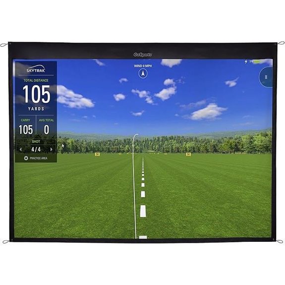 GoSports Golf Simulator Impact Screen - Choose 6.5 ft x 7 ft or 9 ft x 7 ft