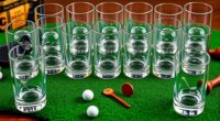 golf inspired whisky glass sets