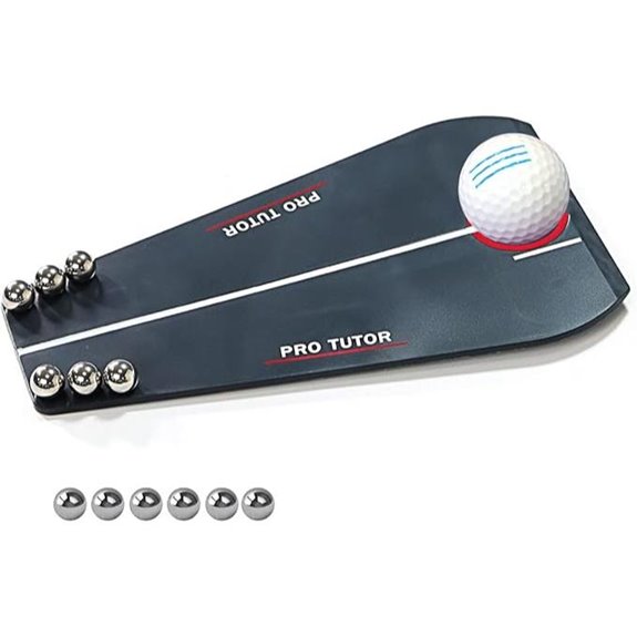 Golf Putting Trainer with Mirror and Alignment Aid