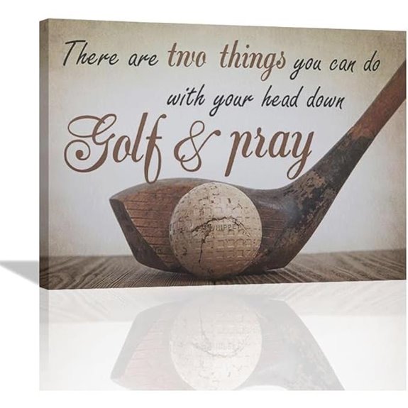 Golf Wall Art with Motivational Quotes Canvas 12