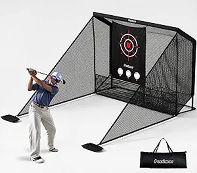 golf net with barriers