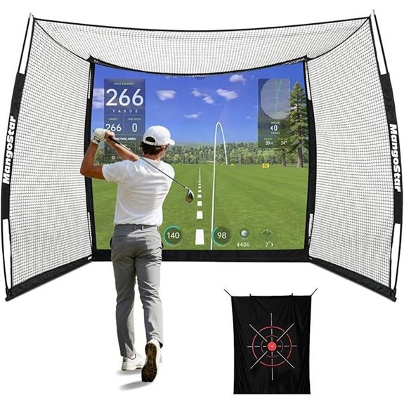 MangoStar Golf Net with Impact Screen and Target