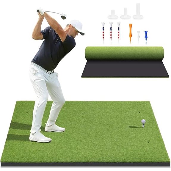 Golf Hitting Mat 5x4ft/6x4ft Indoor/Outdoor Practice