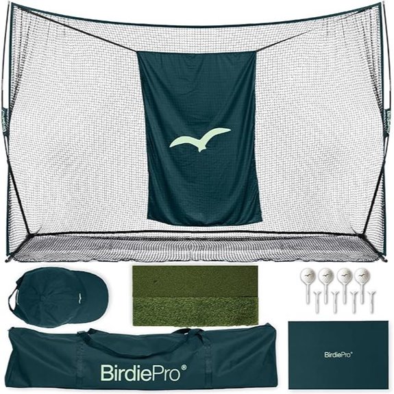 BirdiePro Golf Practice Net Set with Accessories