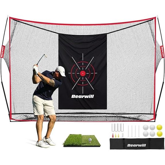 golf practice net set