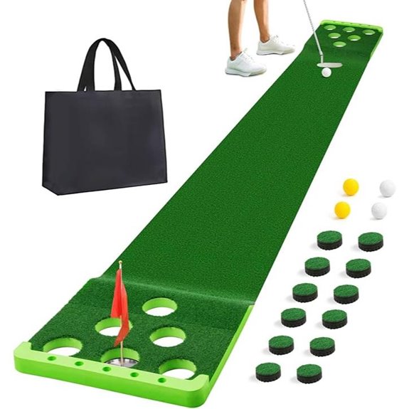 Golf Putting Game Set with Balls Flags & Bag