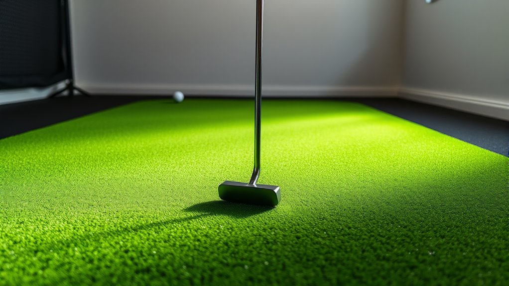 golf putting mats with adjustable speed