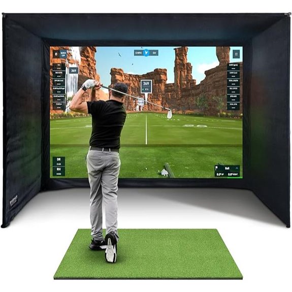 SimSpace Golf Simulator Enclosure with Projection Screen
