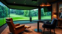 golf simulator seating options