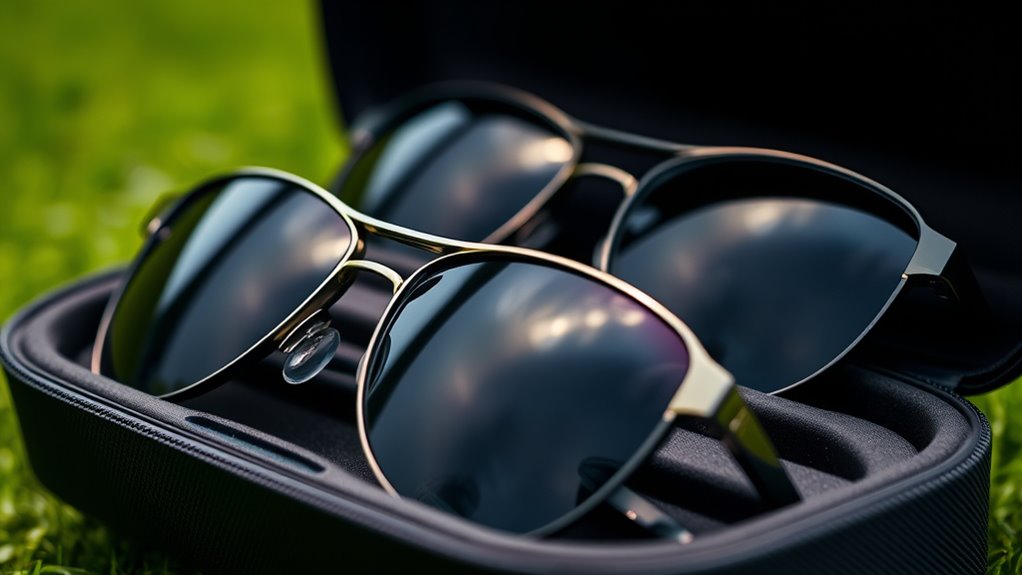 golf sunglasses with cases