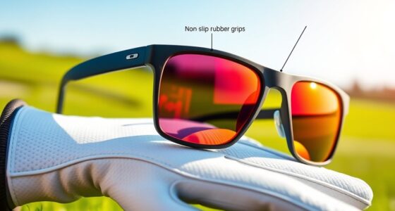 golf sunglasses with non slip temples