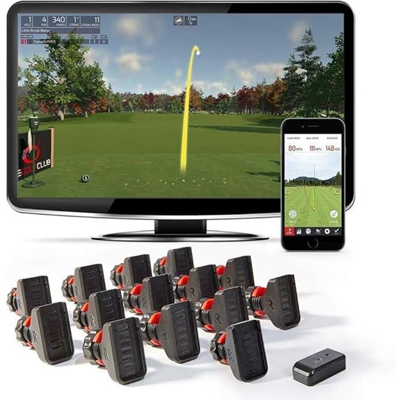 golf swing analyzer clips