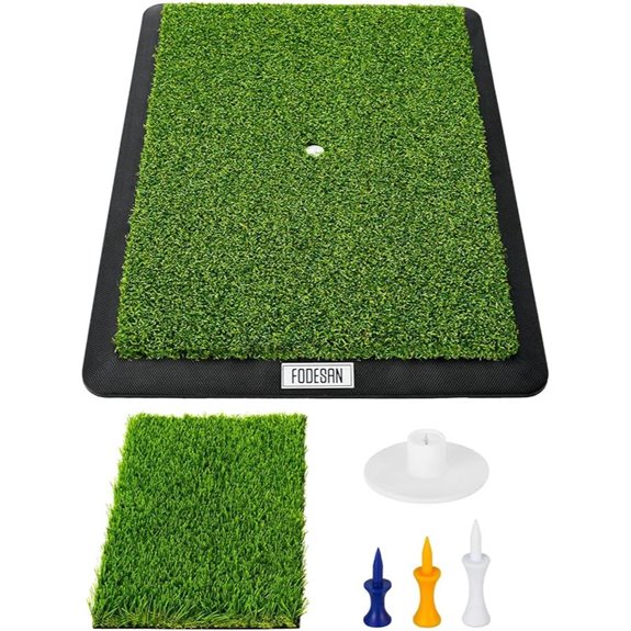 Golf Swing Practice Mat with Impact Feedback