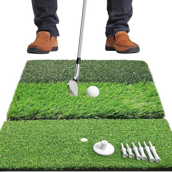 Golf Hitting Mat for Swing Practice and Feedback