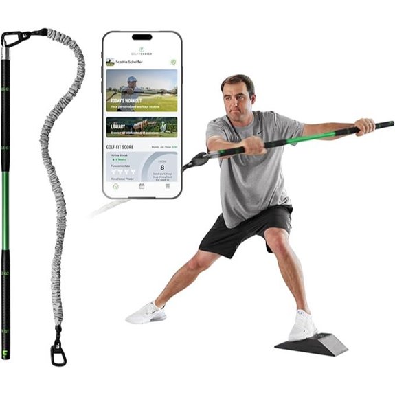 GolfForever Swing Trainer Plus with Membership and Training Bar