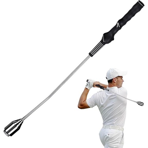 PodiuMax Golf Swing Trainer with Weights and Grip