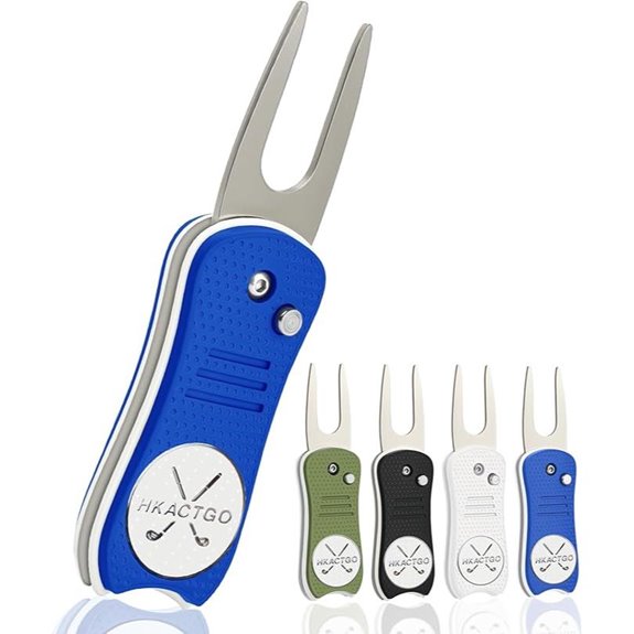 Golf Divot Repair Tool with Magnetic Ball Marker