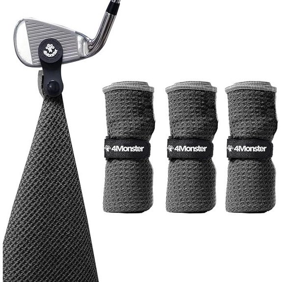 golf towel set with pouch