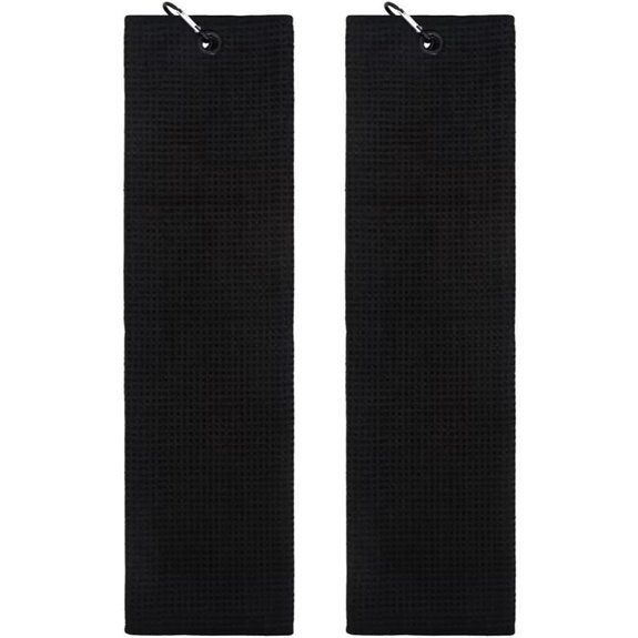 golf towel with clips