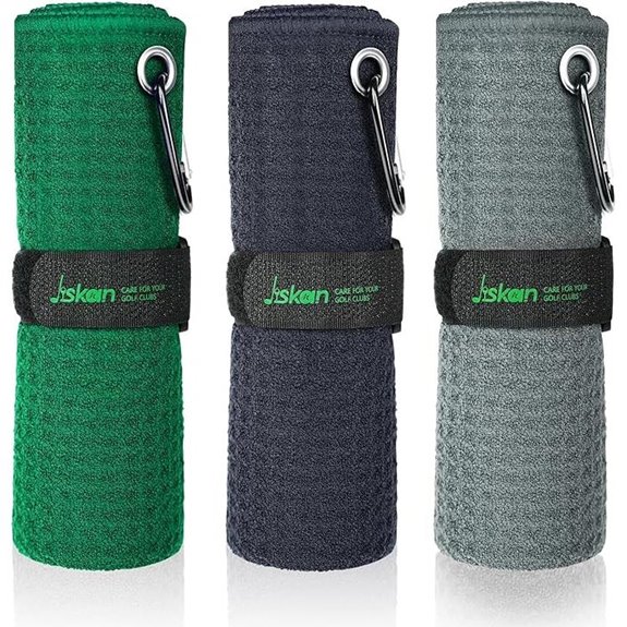golf towel with hook