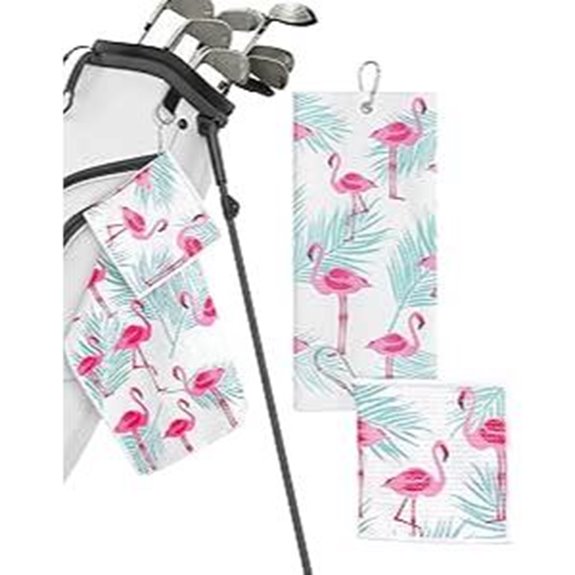 Golf Towels Set with Carabiner Clips